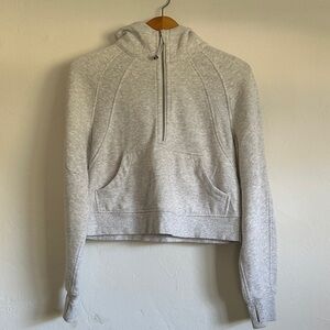 Lululemon Athletica Heather Gray Half-Zip Hoodie